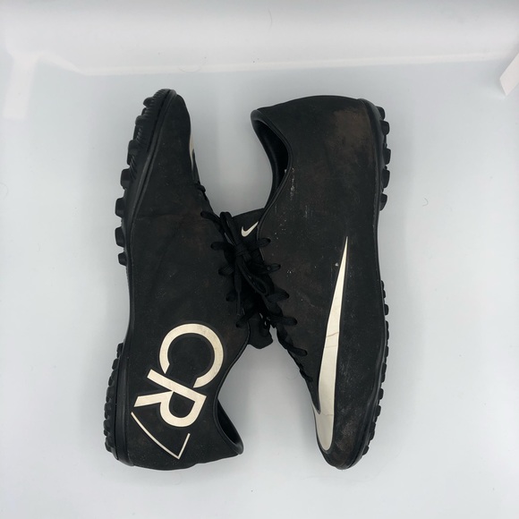 Nike Other - Nike CR7 Mercurial Black Light Blue Turf Cleats